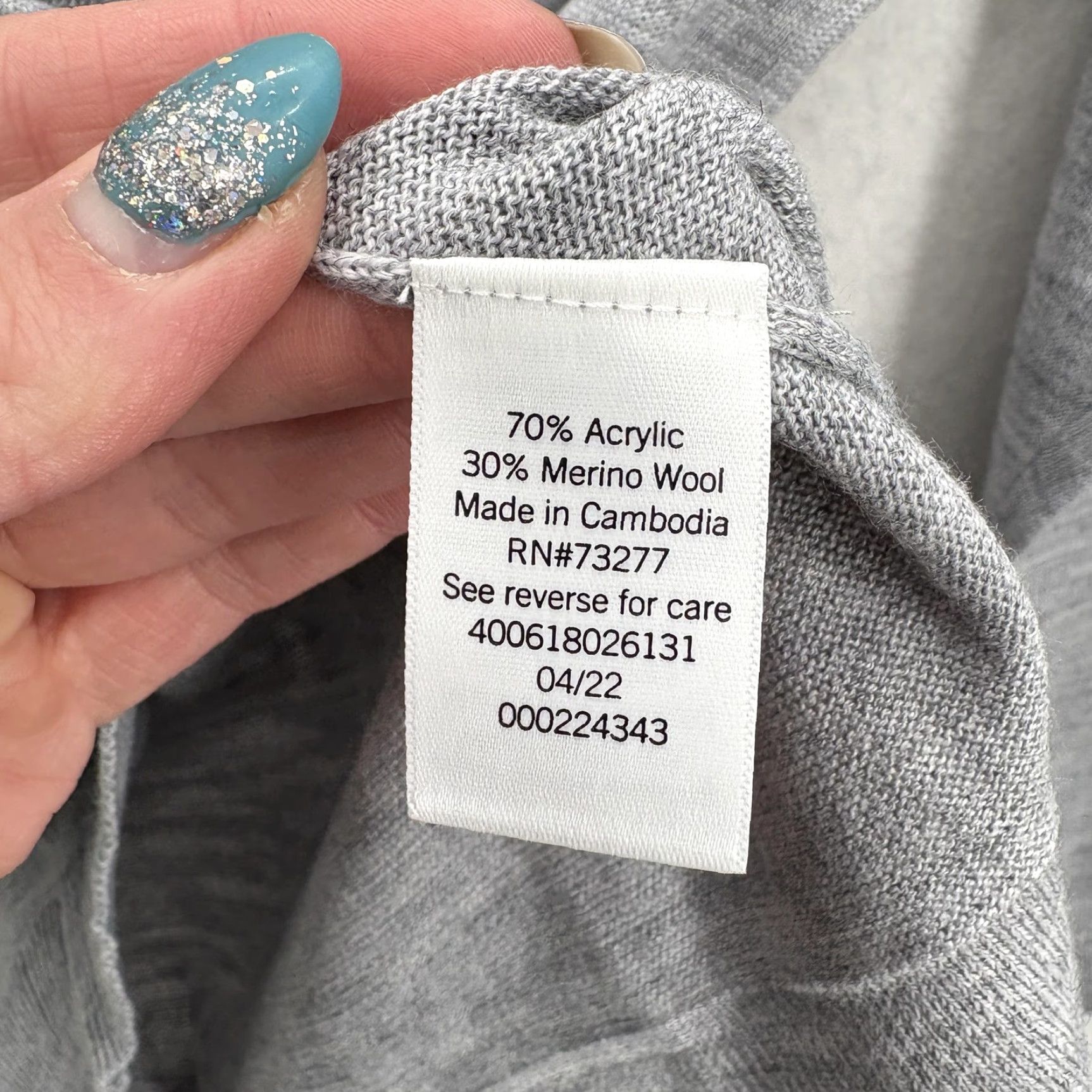 Apt. 9 APT.9 Merino Sweater Mens M Gray Seriously Soft Crewneck Knit Pullover NWT Clothing Knitwear Casual Size US M / EU 48-50 / 2 - 7 Thumbnail