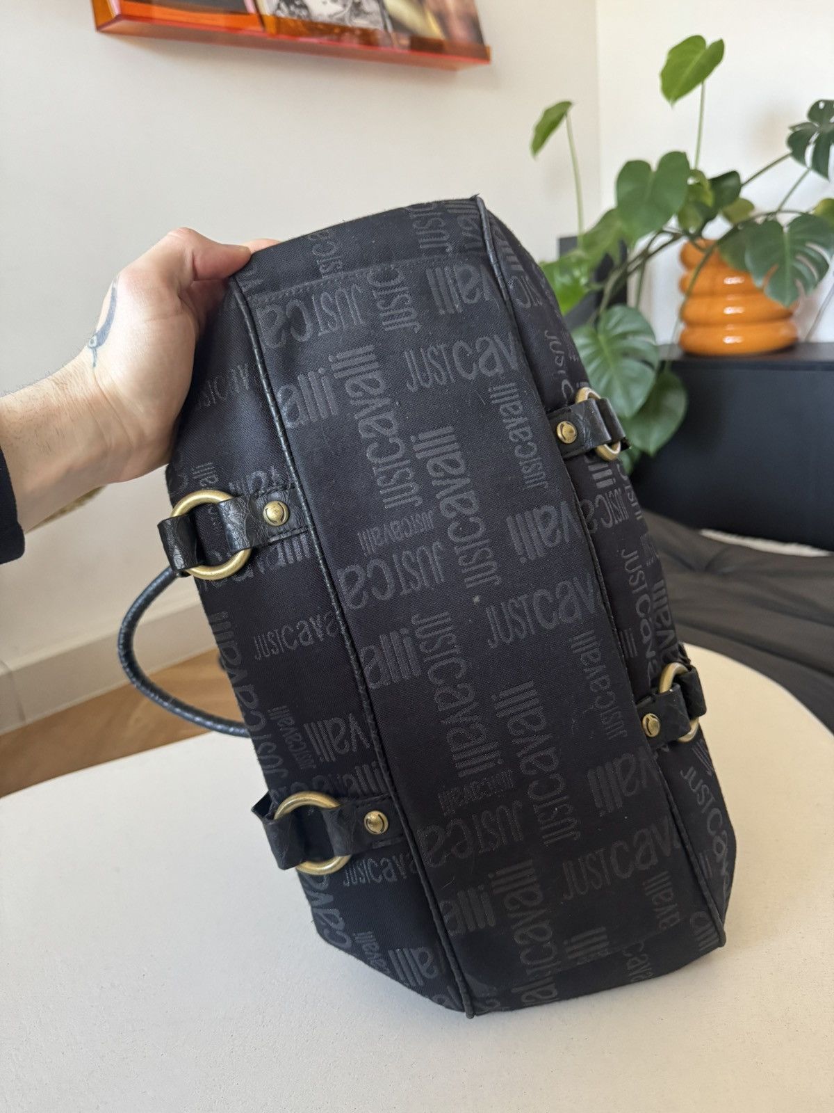 Just Cavalli Just Cavalli Vintage Y2K Hand Bag Avant Garde Monogram Rare Size ONE SIZE - 5 Thumbnail