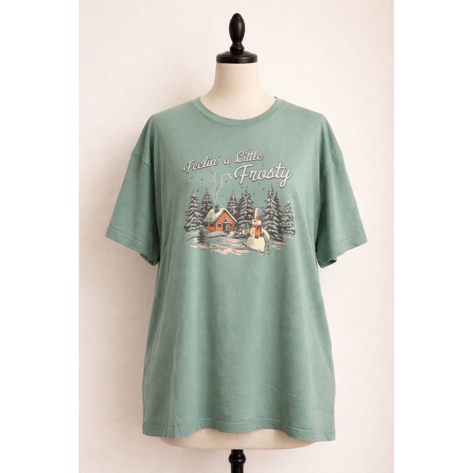 Other Feelin’ a Little Frosty Graphic T-Shirt Women’s XL Fit Winte Size XL / US 12-14 / IT 48-50 - 1 Thumbnail