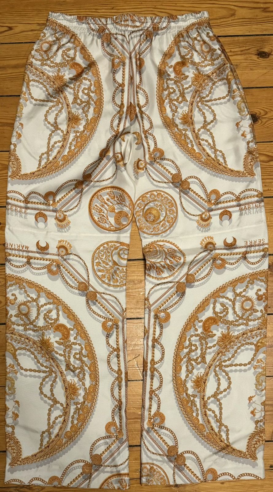 Marine Serre Marine Serre M iconic silk trousers ornament jewelry print Size 28" / US 6 / IT 42 - 9 Thumbnail