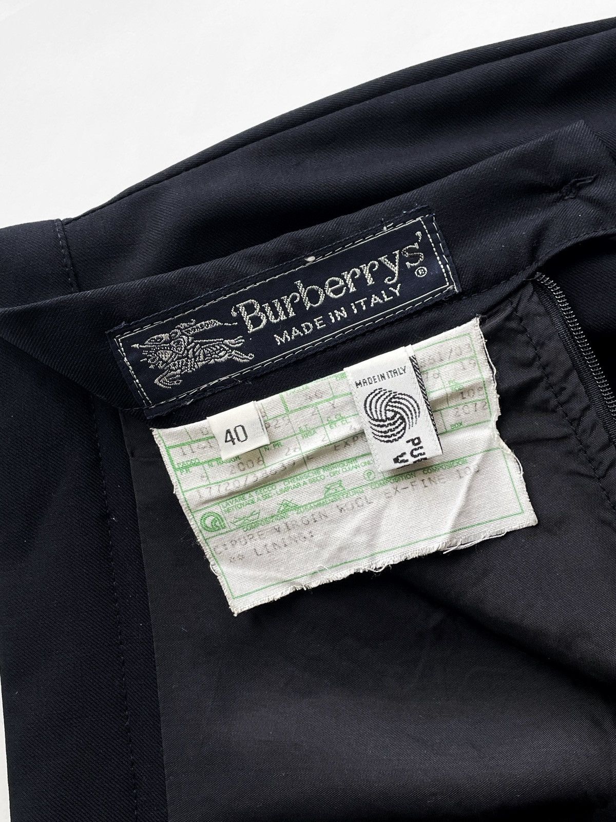 Burberry Burberry Vintage Wool Skirt Blue IT40 EU36 Made in Italy Size 27" / US 4 / IT 40 - 6 Thumbnail