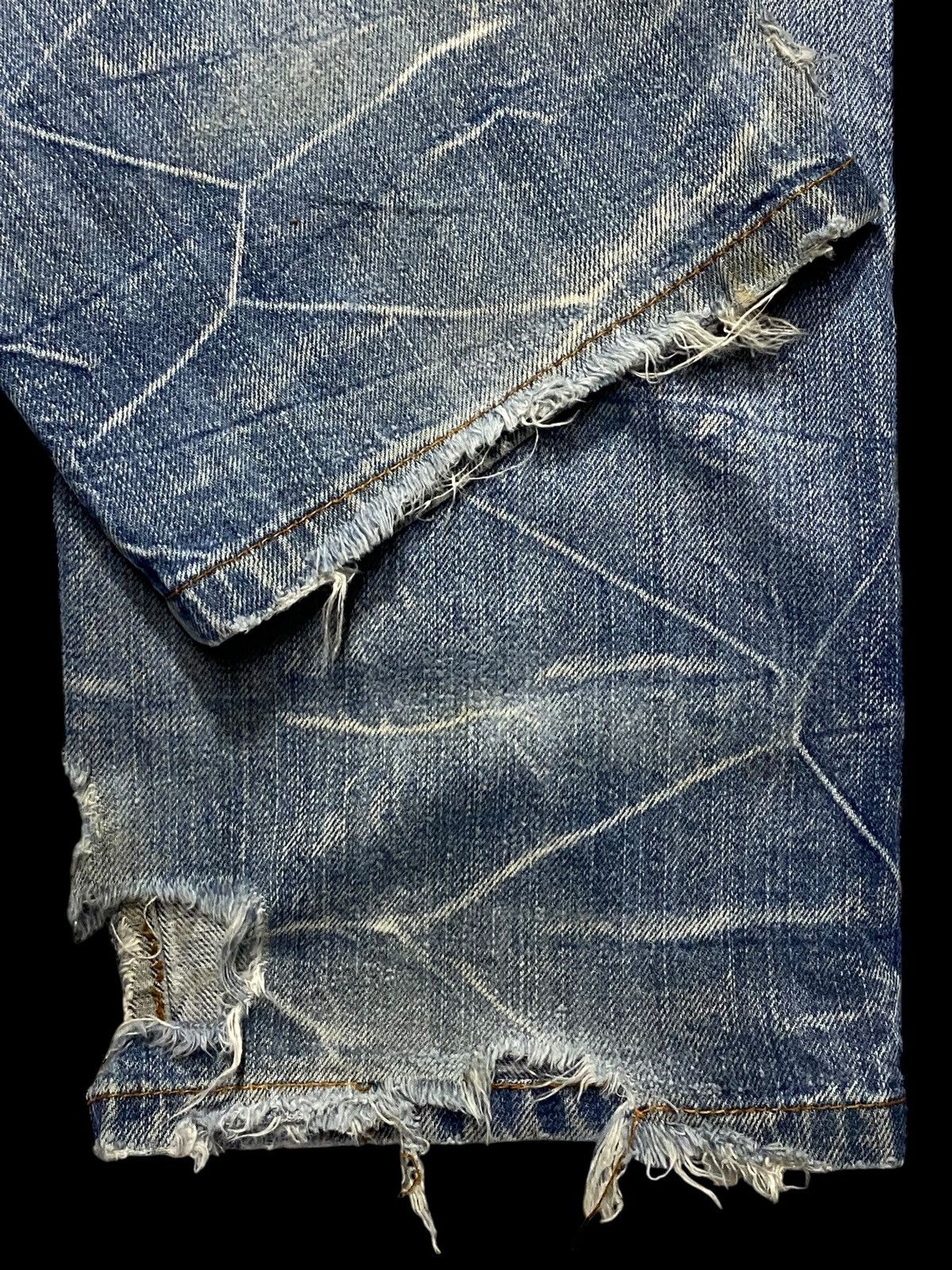 Japanese Brand Japanese Brand Nylaus Thunder Double Waist Trash Loose Jeans Size US 30 / EU 46 - 19 Thumbnail