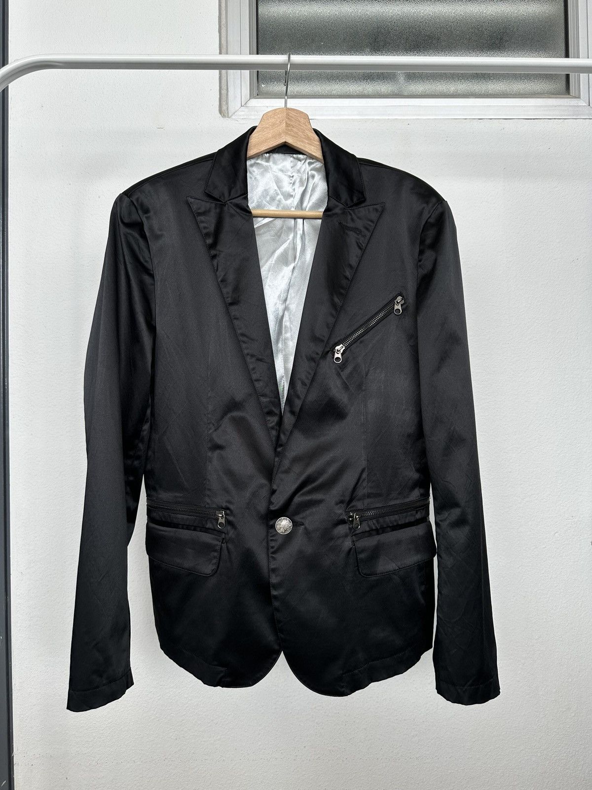 If Six Was Nine 00’s Evolution gothic V-kei black blazer Size US M / EU 48-50 / 2 - 6 Thumbnail
