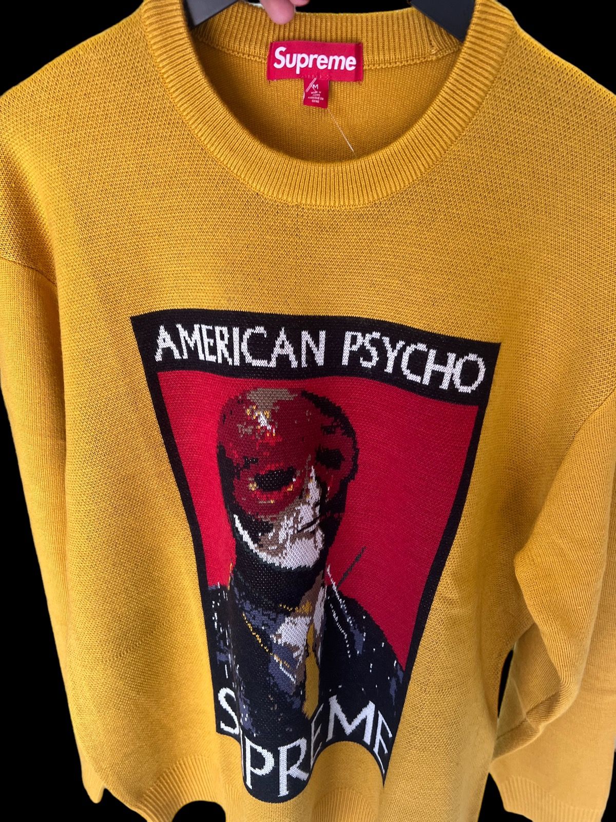 Supreme Supreme American Psycho Sweater Yellow | Grailed