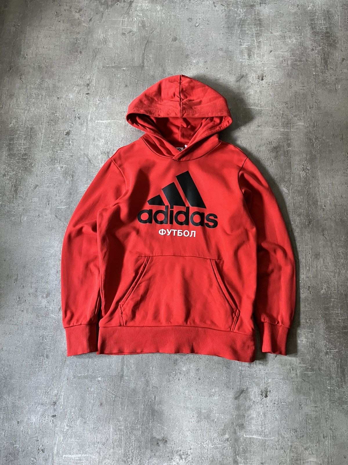 Adidas Gosha Rubchinskiy Adidas Gosha Rubchinskiy red hoodie rare Grailed