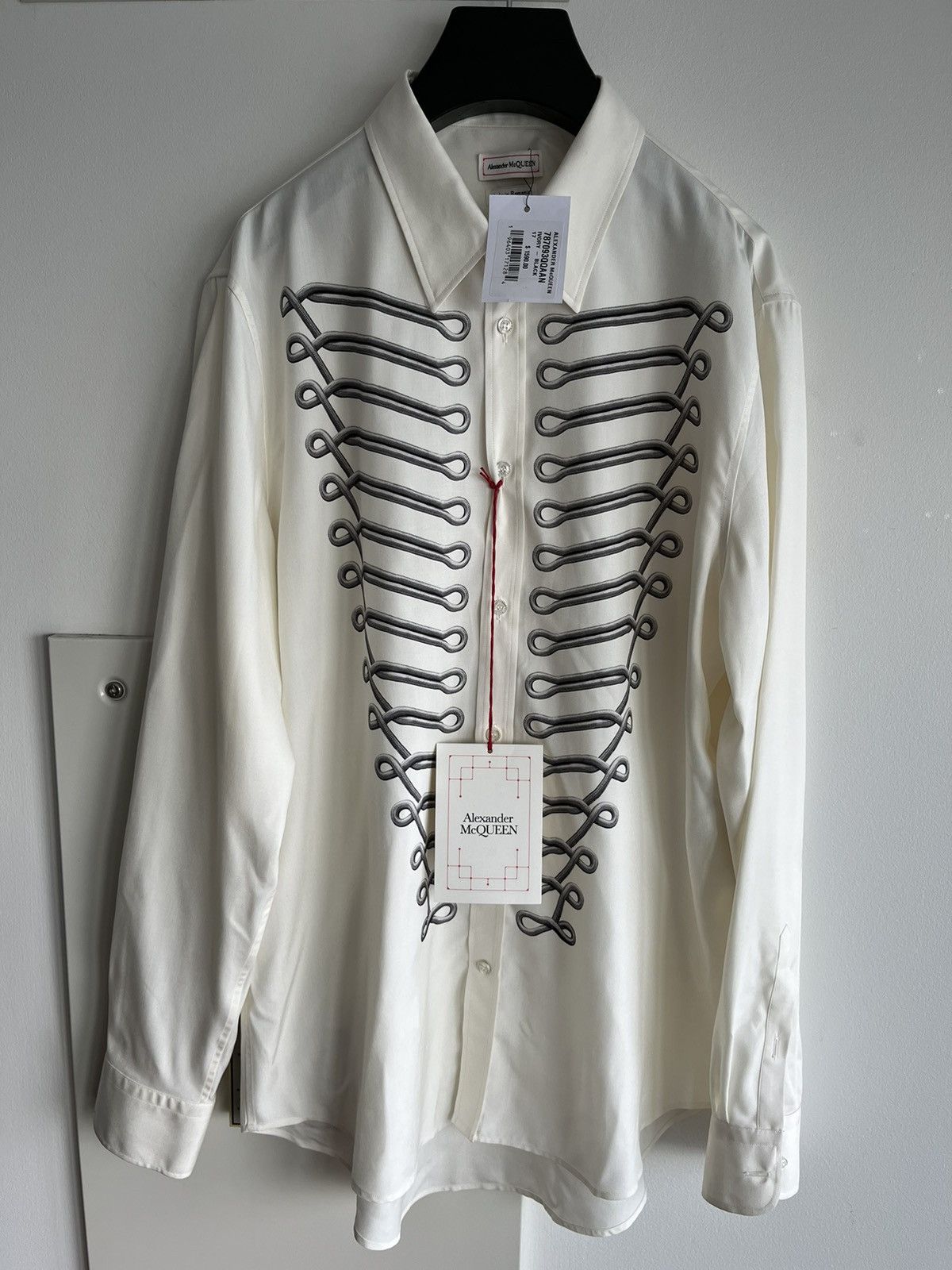 Alexander McQueen × MCQ × McQ Alexander McQueen Rare $1,800 Alexander McQueen Super Runway Celebrity Shirt Size US XL / EU 56 / 4 - 20 Thumbnail