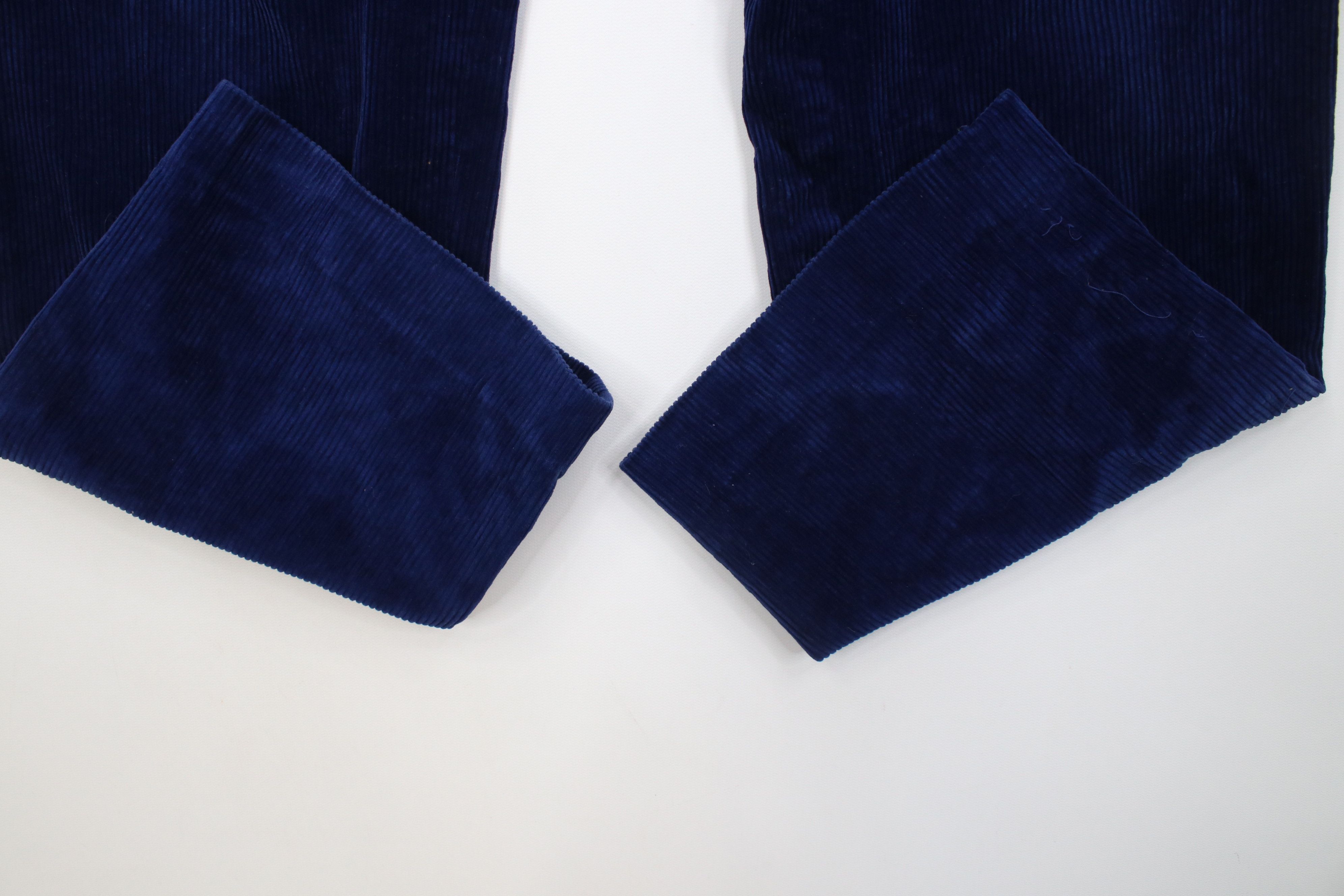 Polo Ralph Lauren Vintage 90s Ralph Lauren Thick Wide Leg Corduroy Pants Blue Size US 34 / EU 50 - 5 Thumbnail