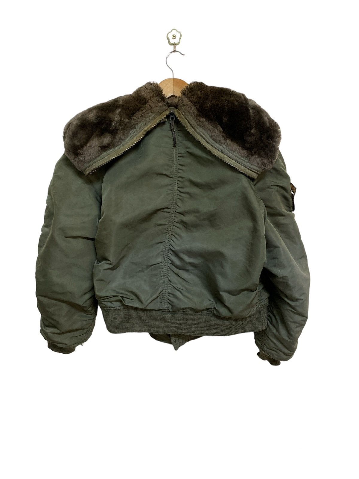 Alpha Industries Vintage Alpha Industries N2-B Alien Zip Hood Bomber Jacket Size US L / EU 52-54 / 3 - 8 Thumbnail