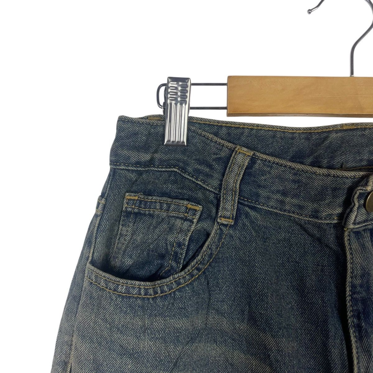 Forever 21 Vintage FOREVER 21 Distressed Wide Leg Denim Jeans Washed Size 26" / US 2 / IT 38 - 5 Thumbnail