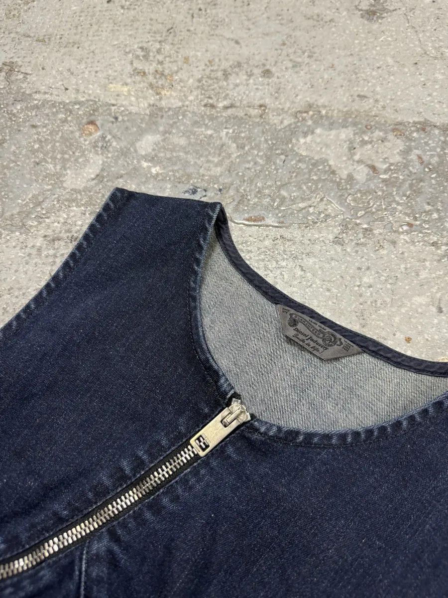 2000s Diesel Tornado Zip Blue Denim Dress