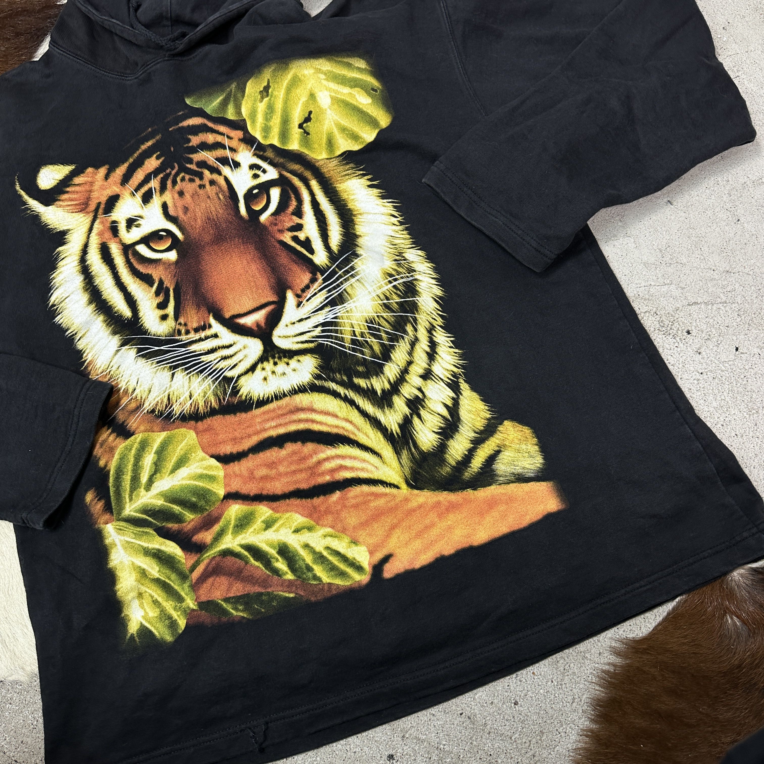 Vintage Vintage Streetwear Old School Oversize Tiger Hoodie 90s Size US XL / EU 56 / 4 - 5 Thumbnail