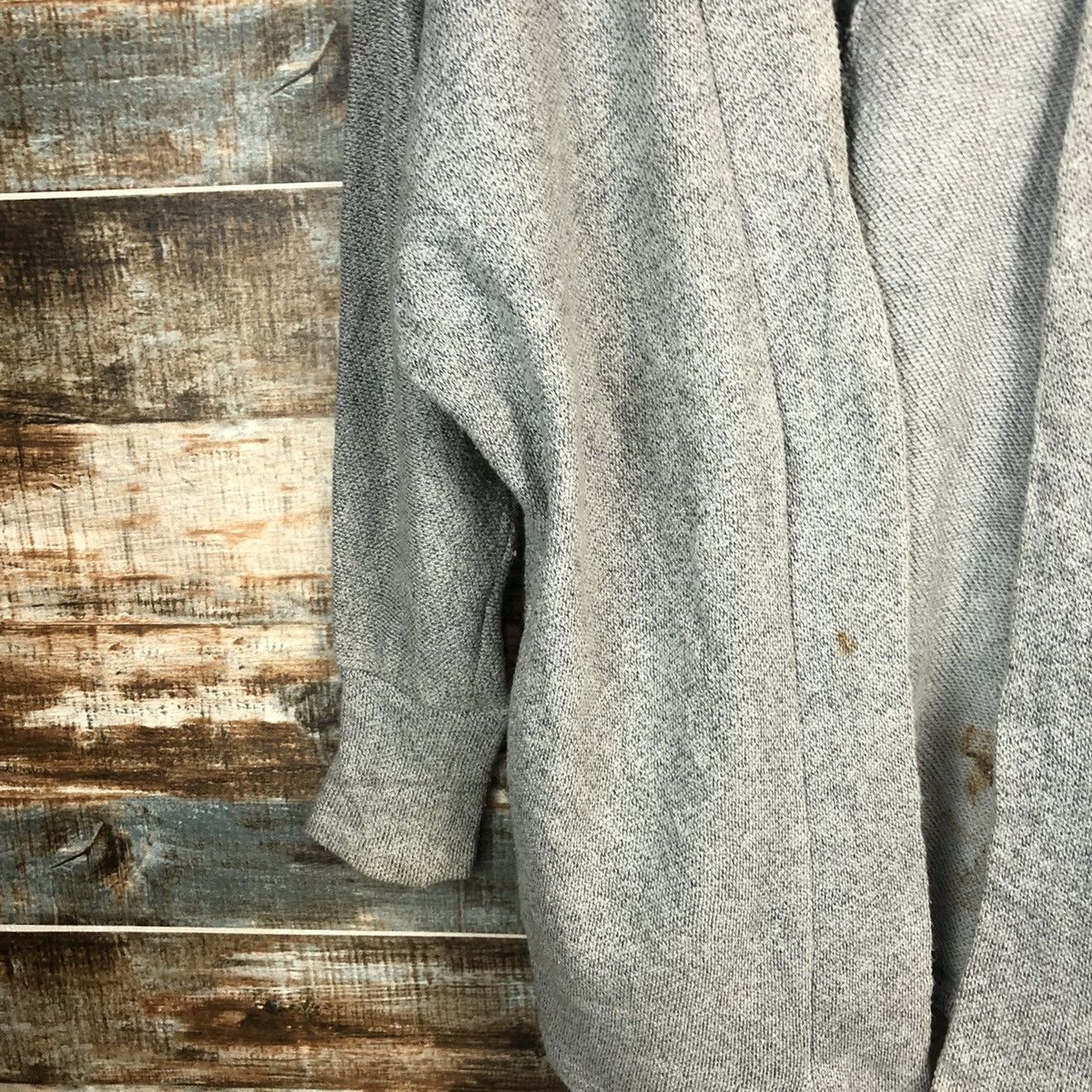 Homespun Knitwear × Japanese Brand Emoda Grey Cardigan Knitwear #A1693 Size L / US 10 / IT 46 - 7 Thumbnail