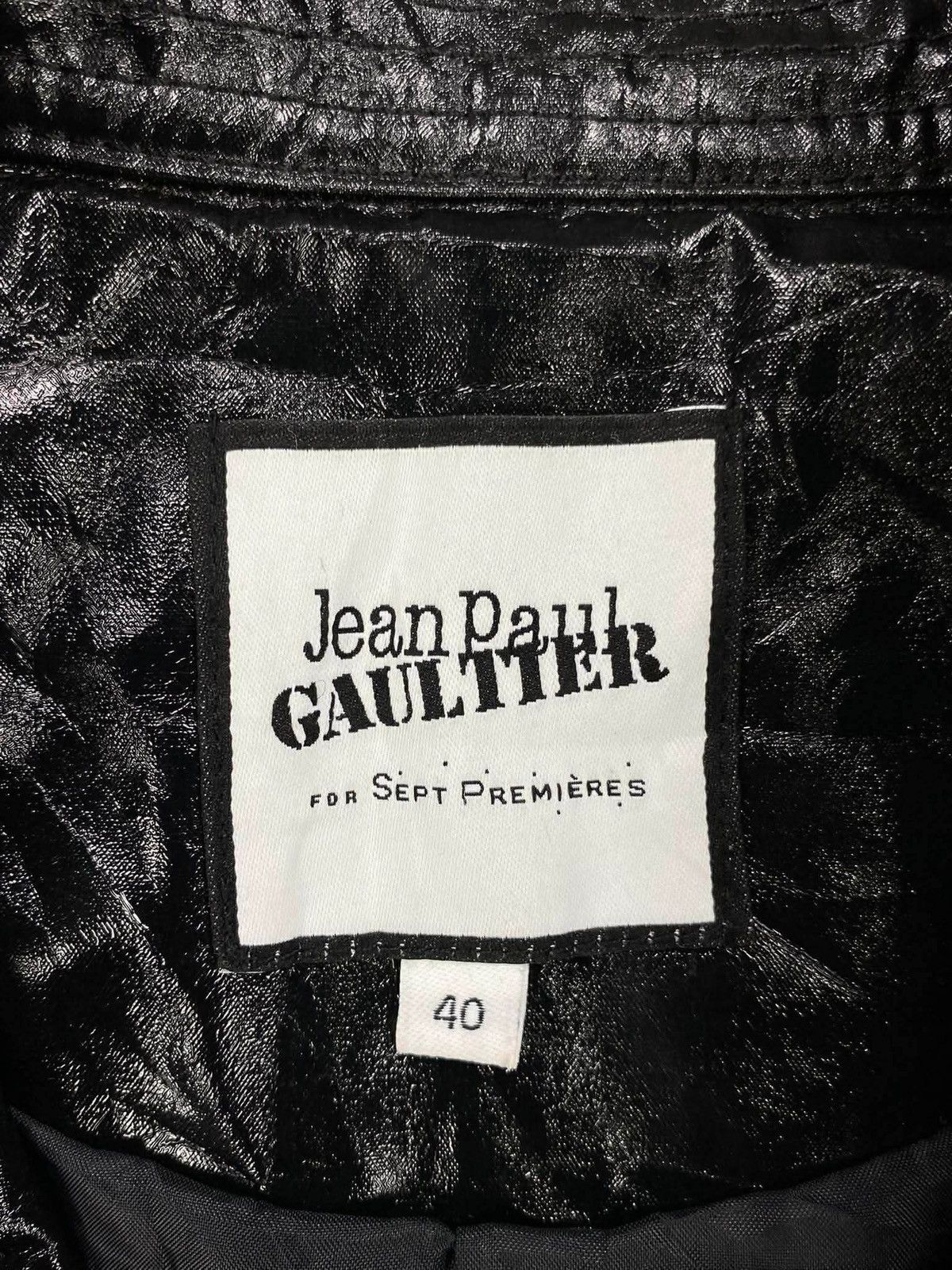 Jean Paul Gaultier Jean Paul Gaultier For Sept Premieres Black Spring Coat Size S / US 4 / IT 40 - 5 Thumbnail