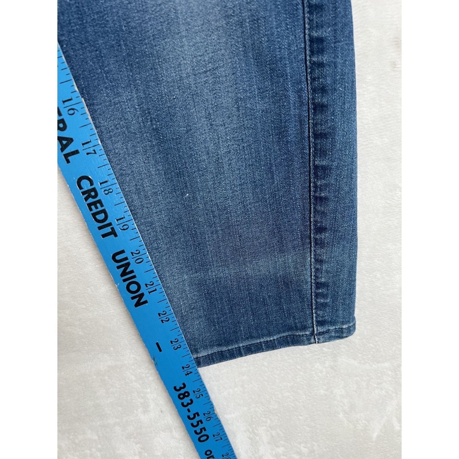 7 For All Mankind 7 For All Mankind Womens Jeans Blue 32 Kimmie Crop Denim Str Size 24" / US 00 / IT 34 - 3 Thumbnail