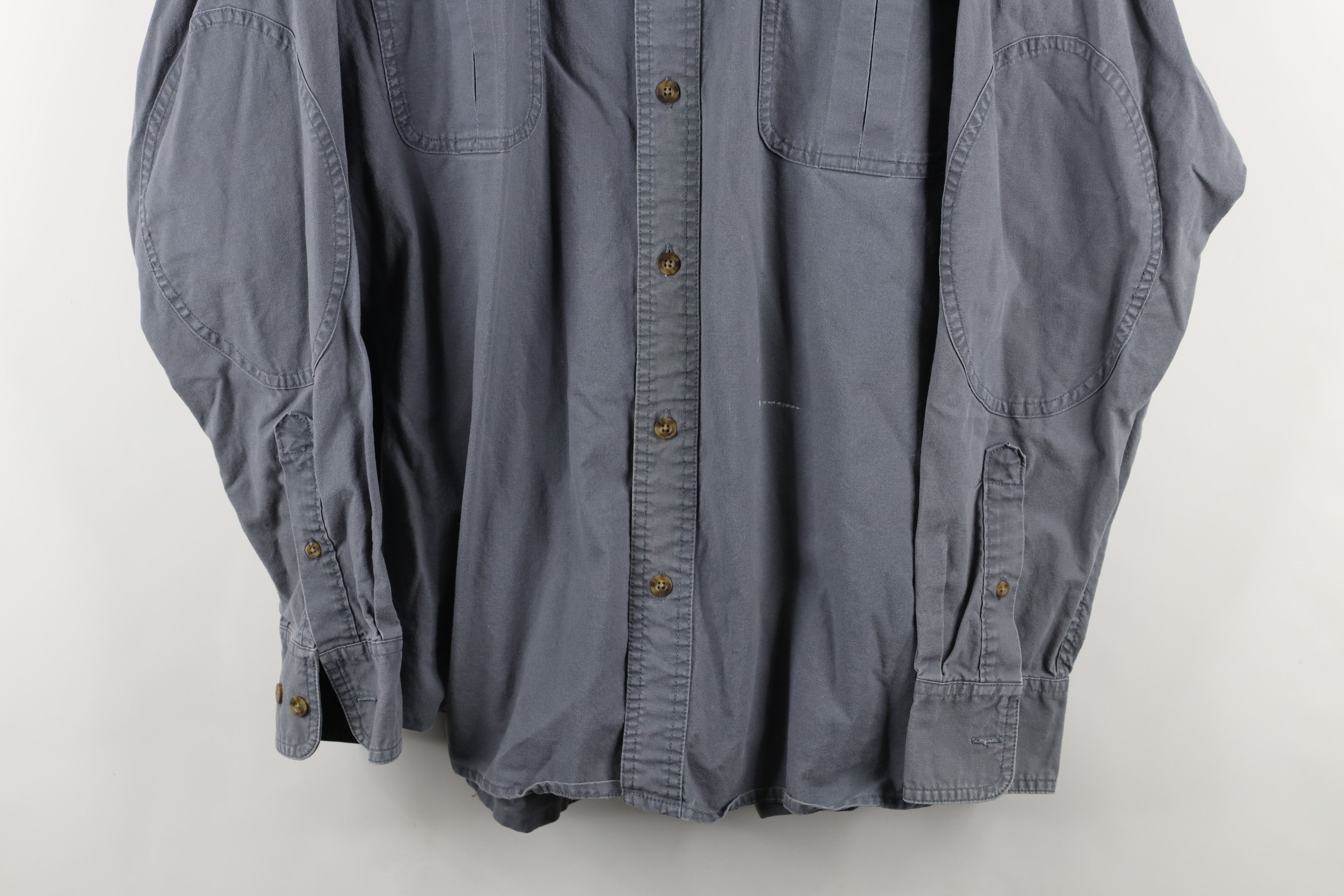 Cabelas × Vintage Vintage Cabelas Elbow Patch Soft Canvas Twill Button Shirt Size US XL / EU 56 / 4 - 3 Thumbnail