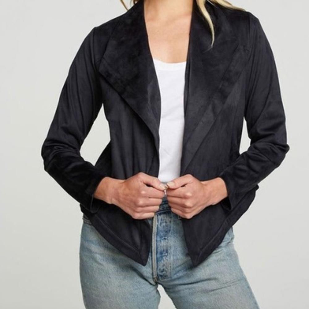 Chase Authentics Chaser I NWOT Faux Suede Open Front Jacket Small Size S / US 4 / IT 40 - 1 Thumbnail