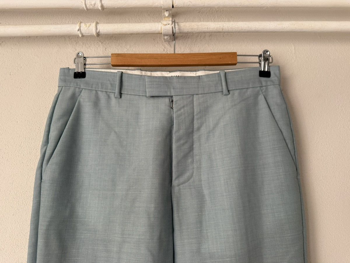 Maison Margiela Margiela Tailored Trousers in Pale Blue Wool–Mohair Blend Size US 30 / EU 46 - 2 Thumbnail