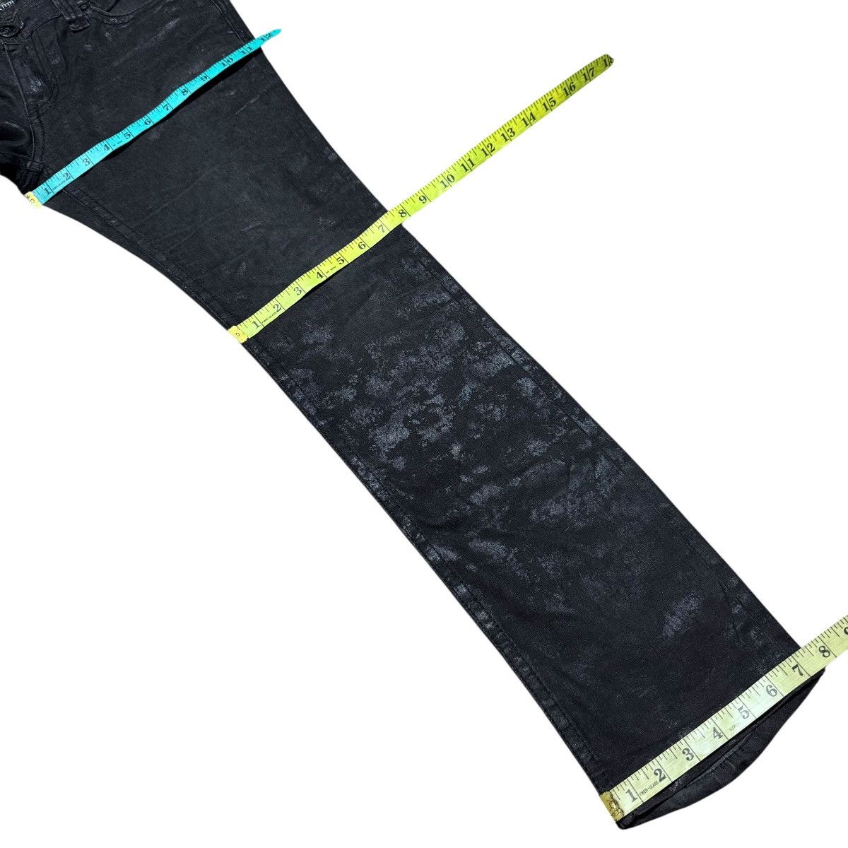 Le Grande Bleu (L.G.B.) Xfrm Black Waxed Denim Jeans 'The Outsider Rude Life & Vibe Size US 32 / EU 48 - 19 Thumbnail