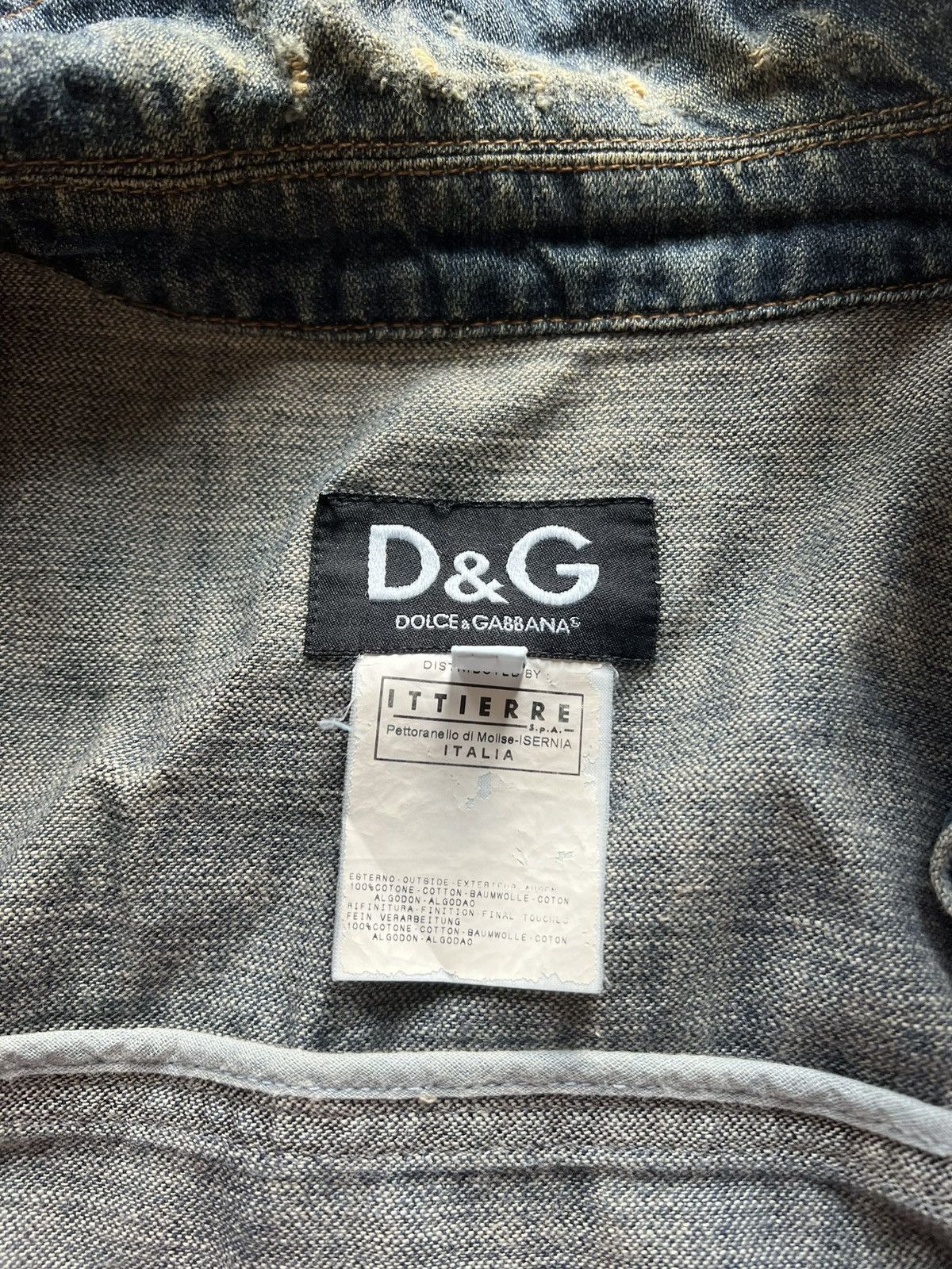 Dolce & Gabbana Vintage D&G Denim Jacket Rare Archive Dolce & Gabbana Y2K Size US L / EU 52-54 / 3 - 4 Thumbnail
