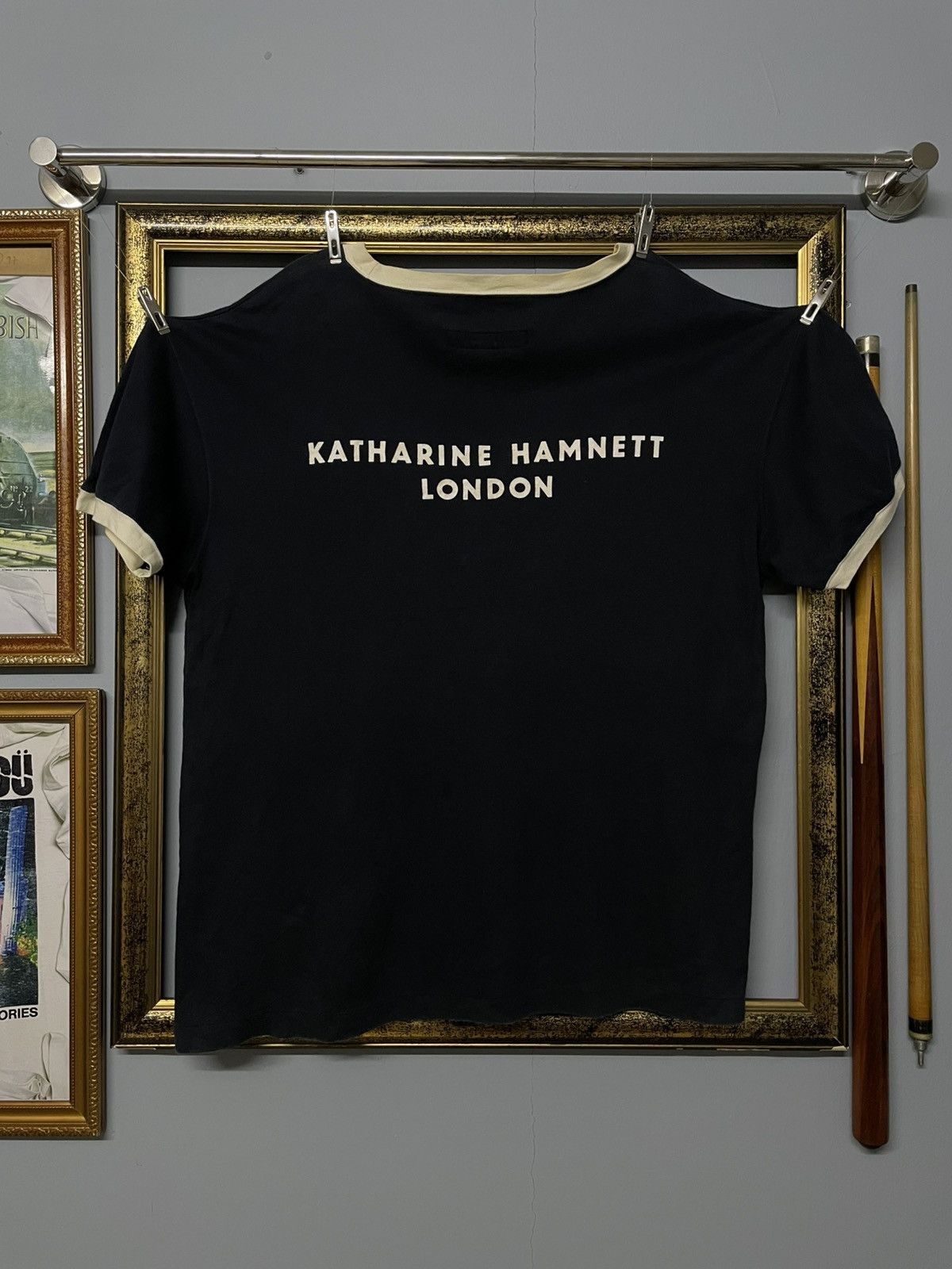 Designer × Katharine Hamnett London × Vintage Vintage 90s Designer Katherine Hamnett Og Script Tshirt Size US L / EU 52-54 / 3 - 1 Thumbnail