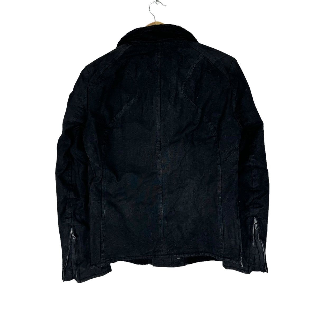 Kazuyuki Kumagai Attachment 🔥ATTACHMENT BLACK WAX BIKERS ZIPPER JACKET Size US S / EU 44-46 / 1 - 13 Thumbnail