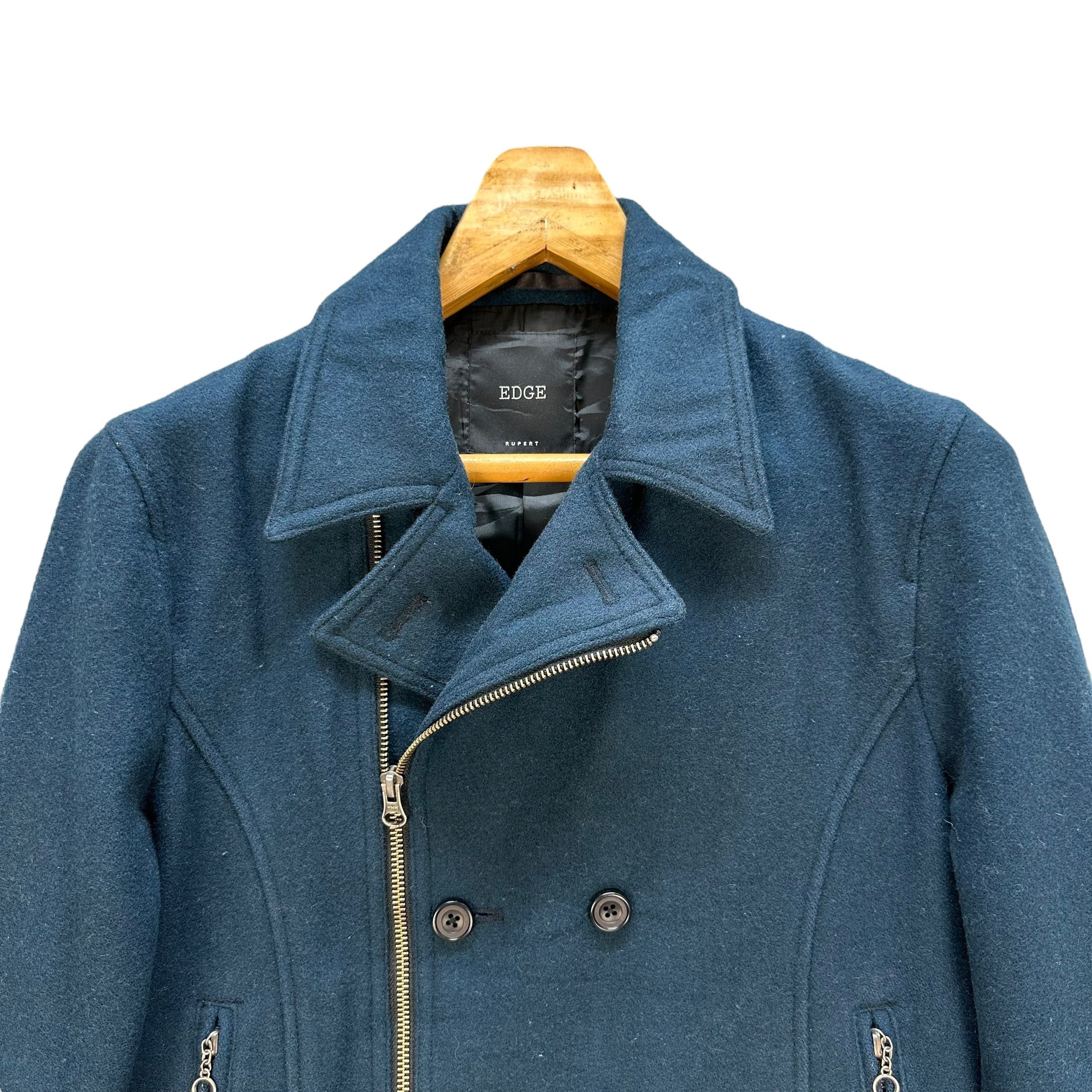 Japanese Brand EDGE Rupert Double Collar & Breasted Jacket #A24-0549 Size US S / EU 44-46 / 1 - 2 Thumbnail