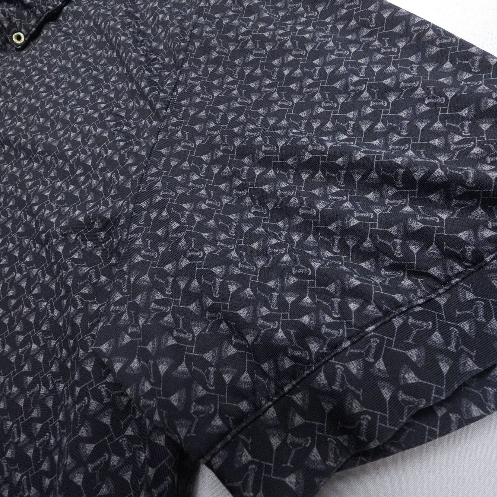 Vintage William Murray Golf Polo Shirt Mens L Geometric Martini Print Polo Shirt Size US L / EU 52-54 / 3 - 4 Thumbnail