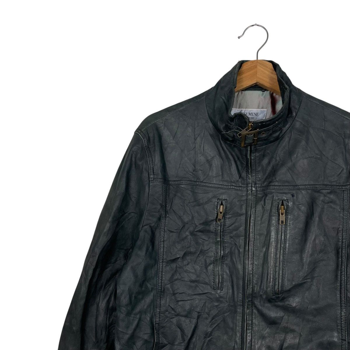 Japanese Brand Japanese Brand Mitsumine Motorcycle Biker Leather Jacket Size US S / EU 44-46 / 1 - 6 Thumbnail