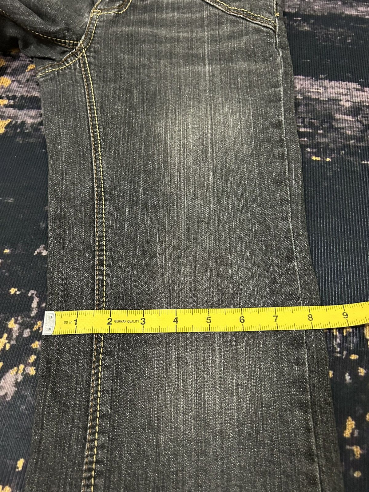 Japanese Brand 🔥🇯🇵 MASAKIMATSUSHIMA Japan Leather Pocket Flare Jeans Size US 27 - 19 Thumbnail