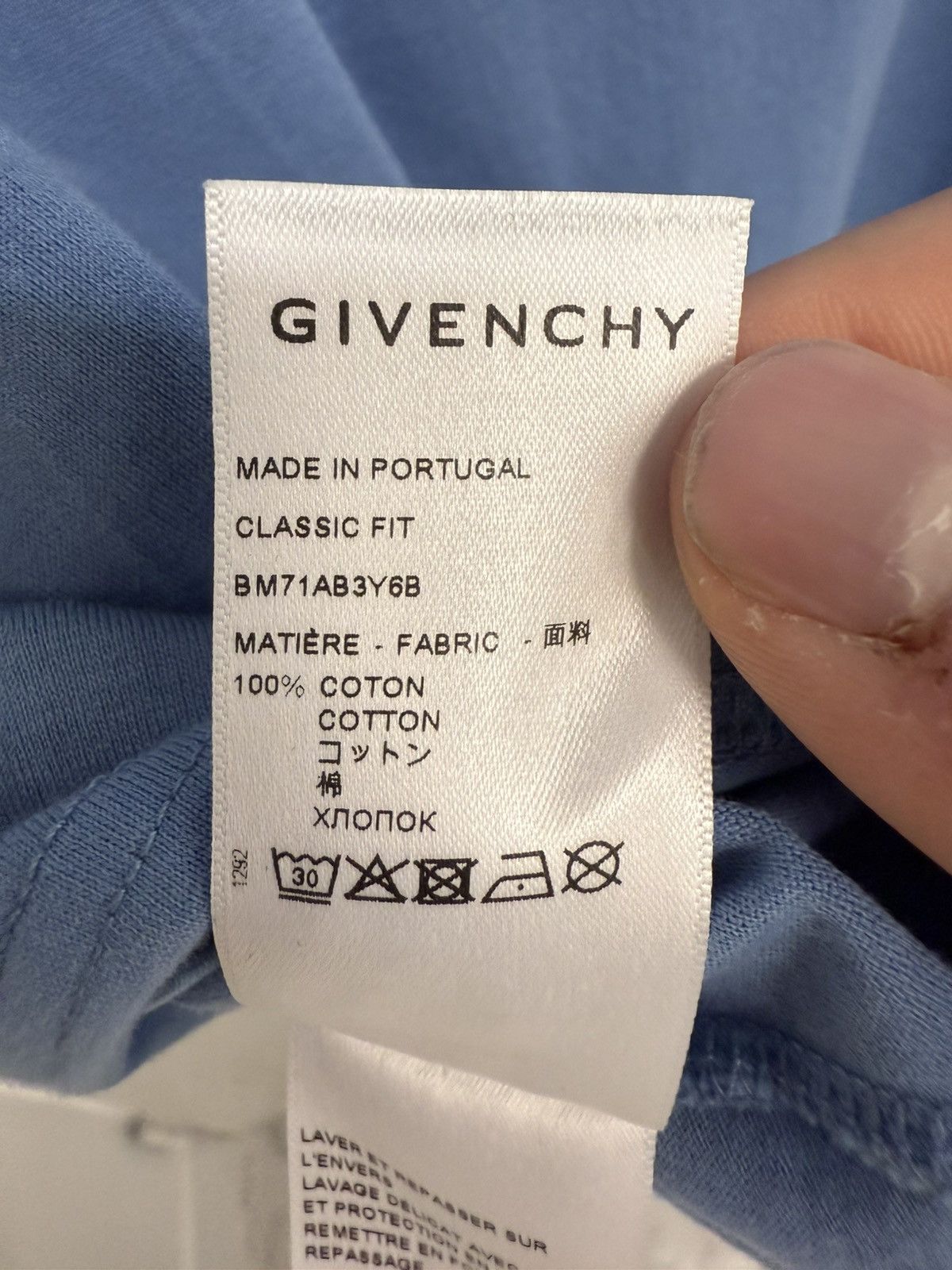 Givenchy Givenchy Blue T-Shirt Size US M / EU 48-50 / 2 - 9 Thumbnail