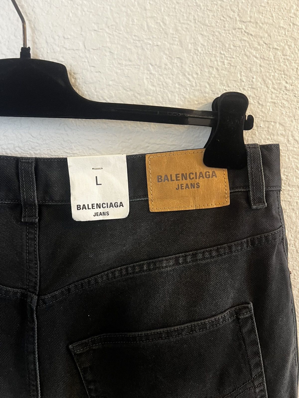 Balenciaga Denim Sticker Baggy Pants Size US 34 / EU 50 - 3 Thumbnail
