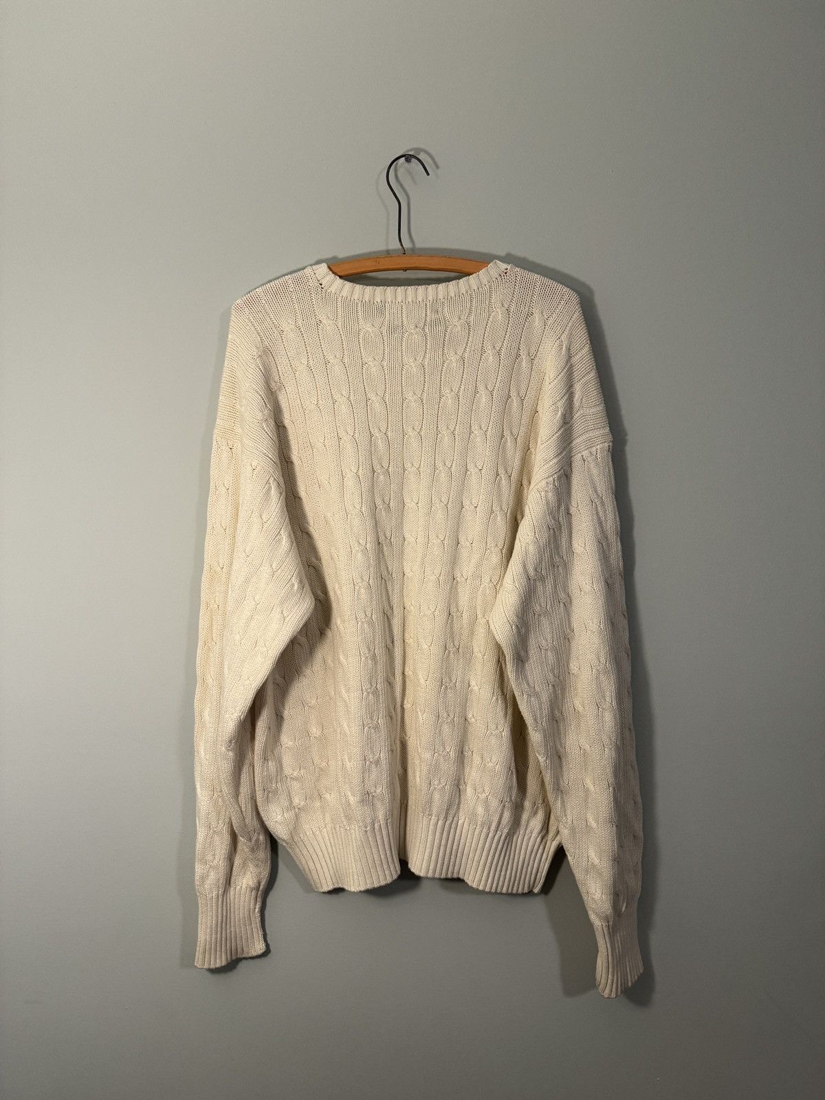 Polo Ralph Lauren Polo Ralph Lauren Cable Knit Sweater ERD Grunge RRL Bode Size US XL / EU 56 / 4 - 2 Thumbnail