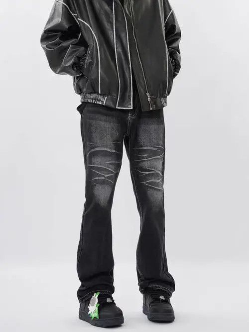 VIBE Vintage black washed corrugated jeans Size US 32 / EU 48 - 4 Thumbnail