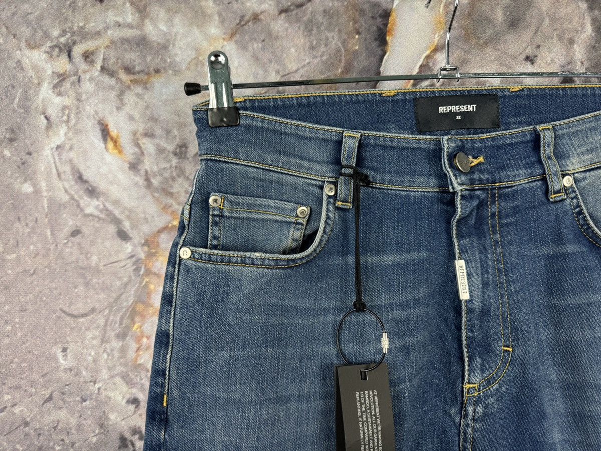 Represent Clo. Represent Distressed Skinny Jeans Blue Ripped Denim Slim Fit Size US 32 / EU 48 - 6 Thumbnail