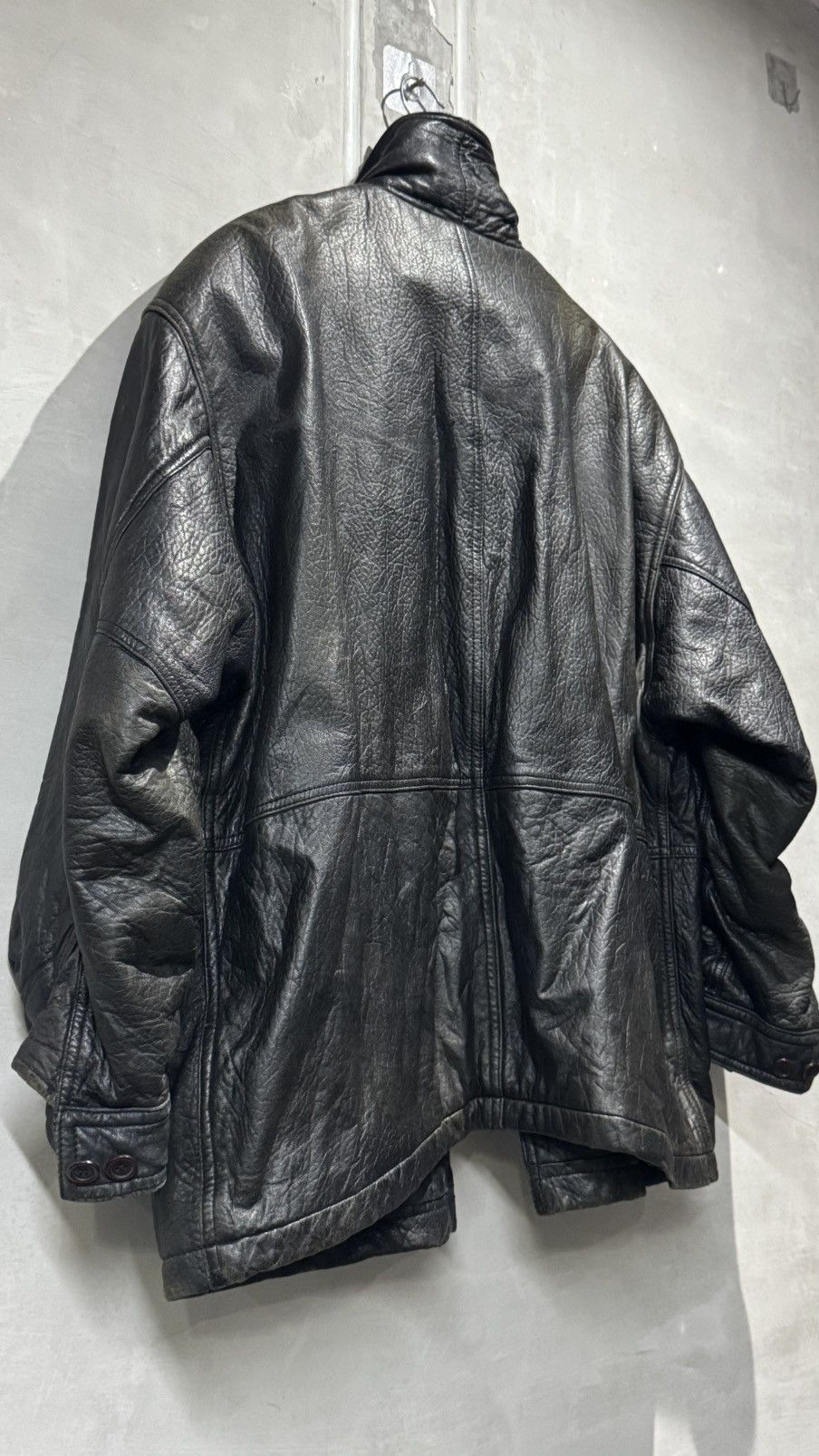 Hai Sporting Gear VINTAGE 80s HAI SPORTING GEAR ISSEY MIYAKE LEATHER JACKET Size US L / EU 52-54 / 3 - 18 Thumbnail