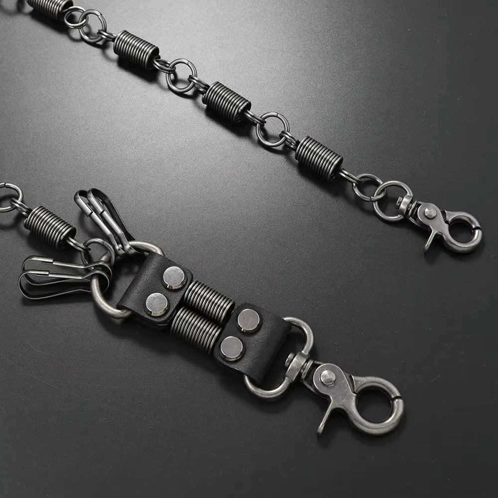 Vintage Retro Black Spring Jeans Chain Size ONE SIZE - 2 Thumbnail