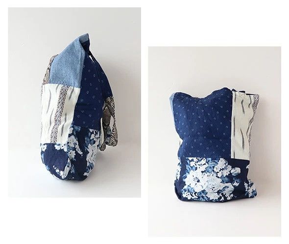 Kapital KAPITAL Patchwork Novel Tote Bag Indigo Size ONE SIZE - 2 Thumbnail