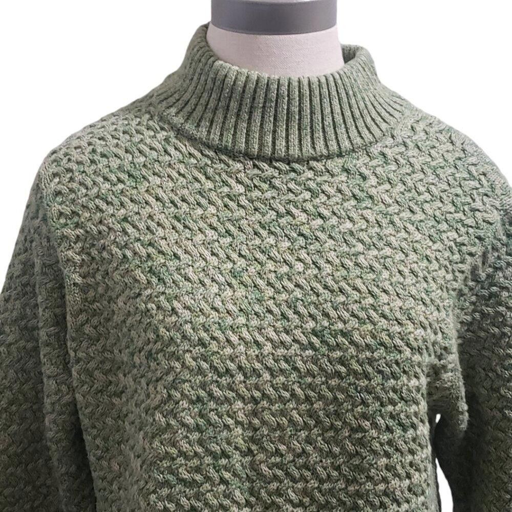 Designer CT1954 Overland Green Mock Neck Long Sleeve Winter Sweater M Size M / US 6-8 / IT 42-44 - 2 Thumbnail