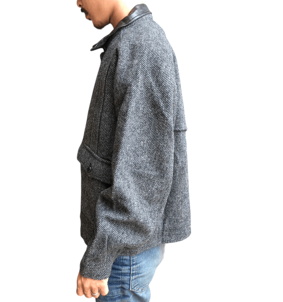 Burberry Vintage Burberrys Wool Jacket — Leather Collar Size US M / EU 48-50 / 2 - 13 Thumbnail