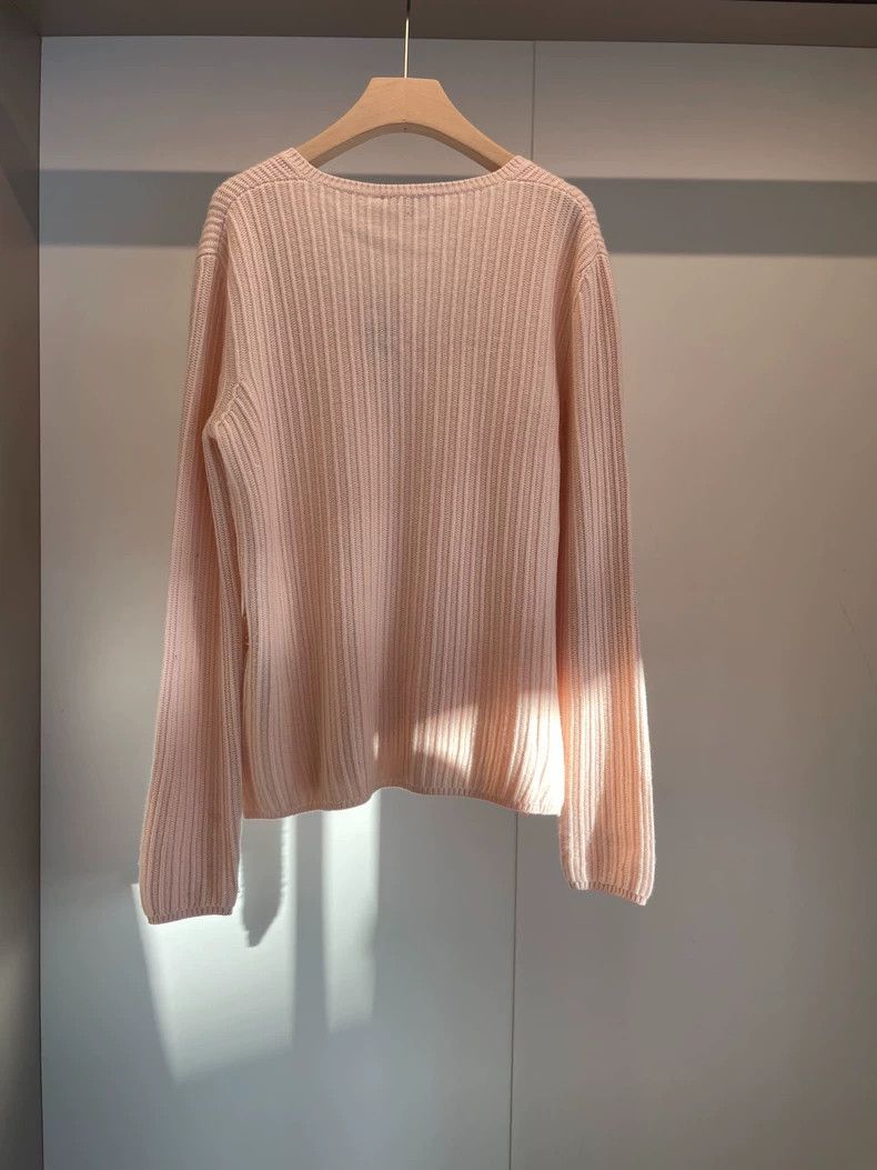 Loro Piana LORO PIANA Light pink goat cashmere sweater Size S / US 4 / IT 40 - 2 Thumbnail