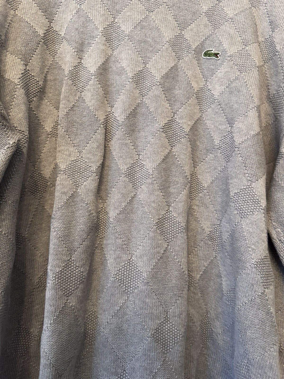 Lacoste Gray Lacoste knit sweater size 8, fits like an XL Size US XL / EU 56 / 4 - 3 Thumbnail