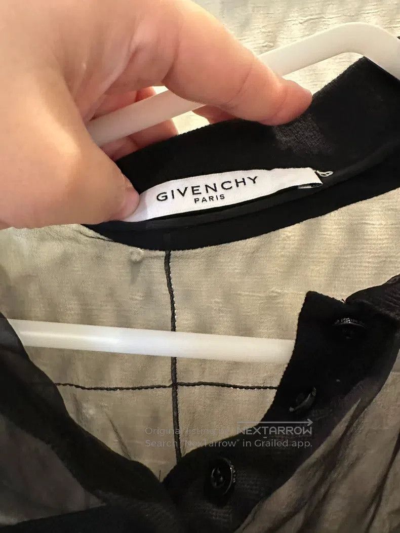 Givenchy Givenchy Black Transparent Top Worn with a Black Camisole Size US S / EU 44-46 / 1 - 2 Thumbnail