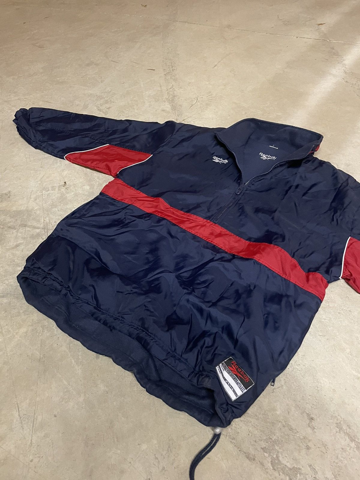 Reebok Vintage 90’s Reebok Fleece-lined 1/4-zip REVERSIBLE Jacket! Size US XL / EU 56 / 4 - 1 Thumbnail