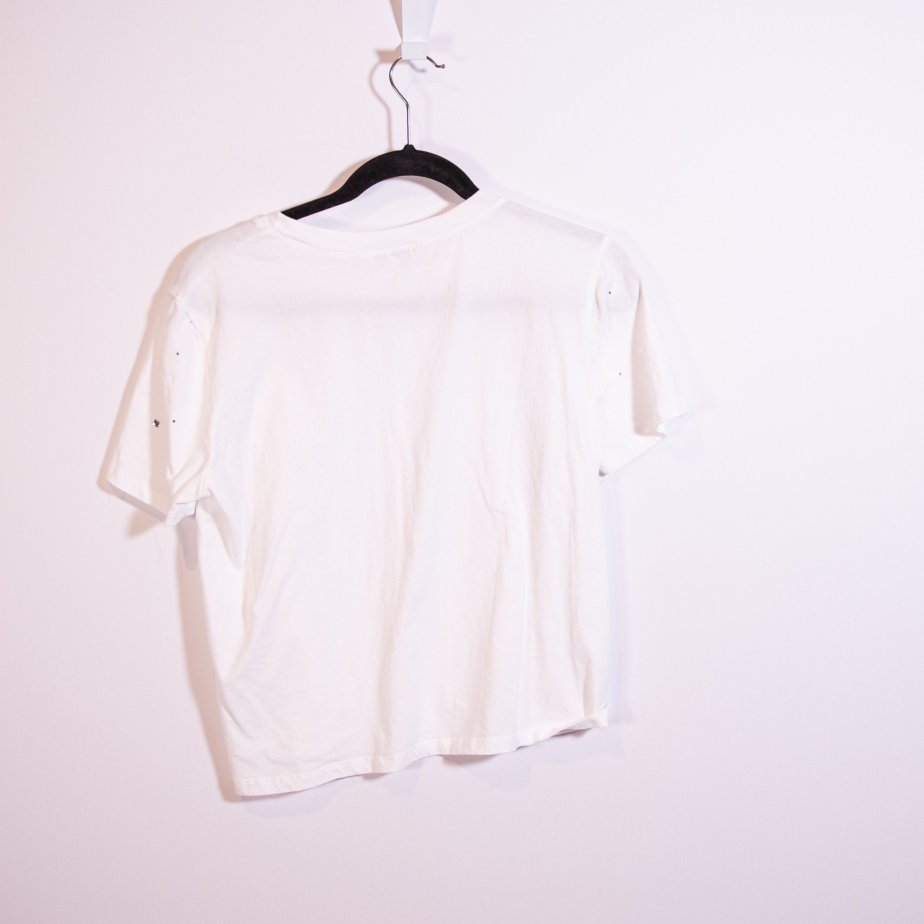 Zara Zara Cotton Crew Neck Short Sleeve Crystal Size M / US 6-8 / IT 42-44 - 4 Thumbnail