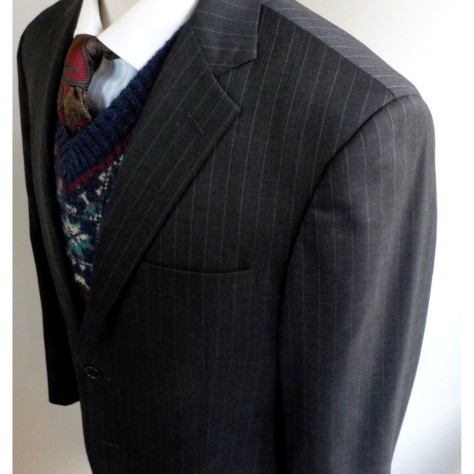 Brooks Brothers Brooks Brothers Madison Pinstriped Suit Gray Shirt? Size 40R - 4 Thumbnail