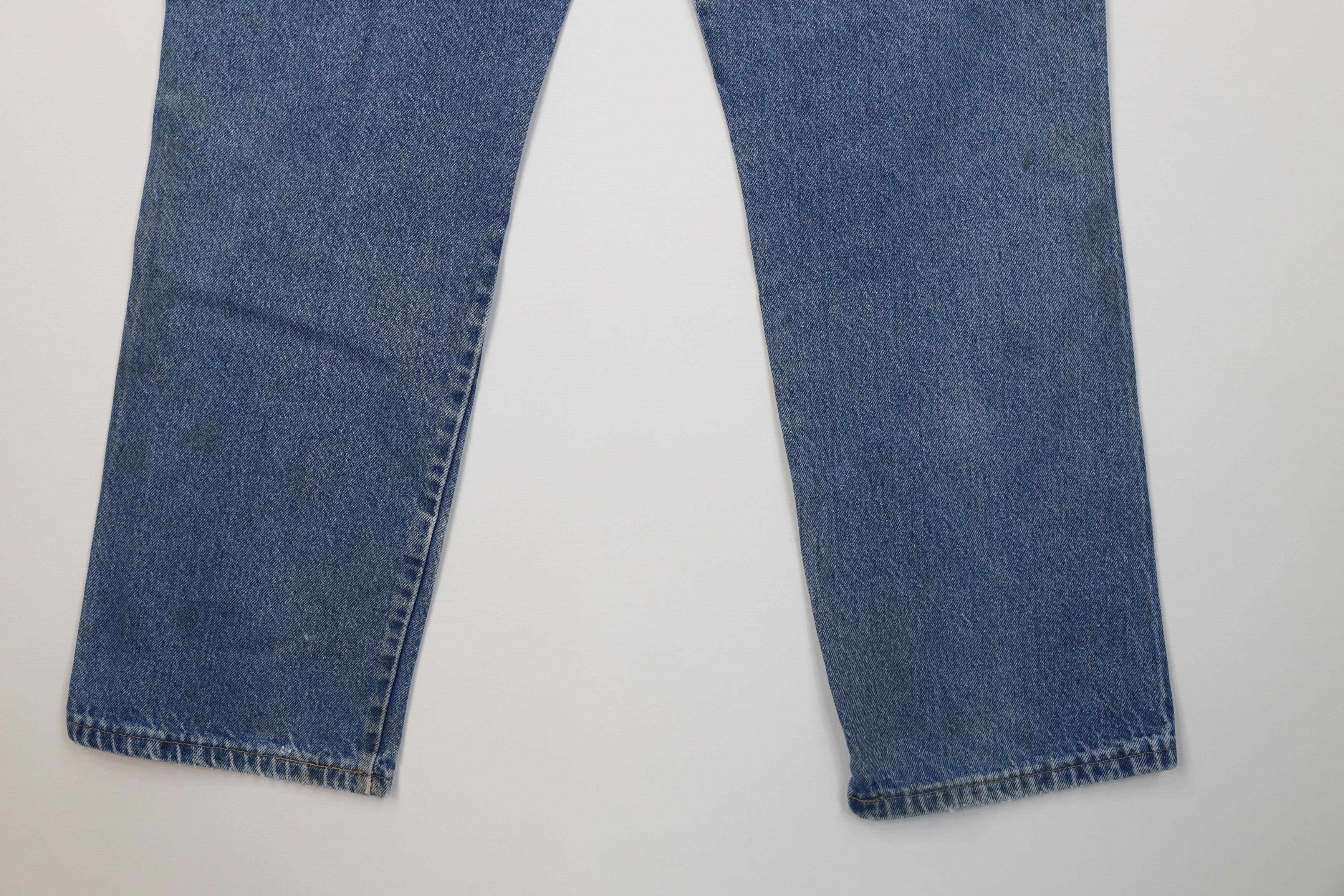 Vintage Vintage 70s Streetwear Straight Leg Denim Jeans Blue USA Size US 36 / EU 52 - 14 Thumbnail