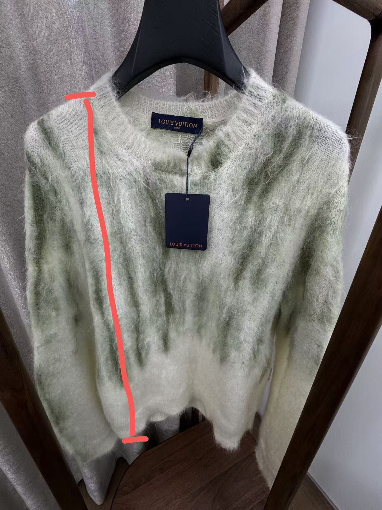 Louis Vuitton Louis Vuitton White/Green Mohair Knit Sweater Size US S / EU 44-46 / 1 - 10 Thumbnail