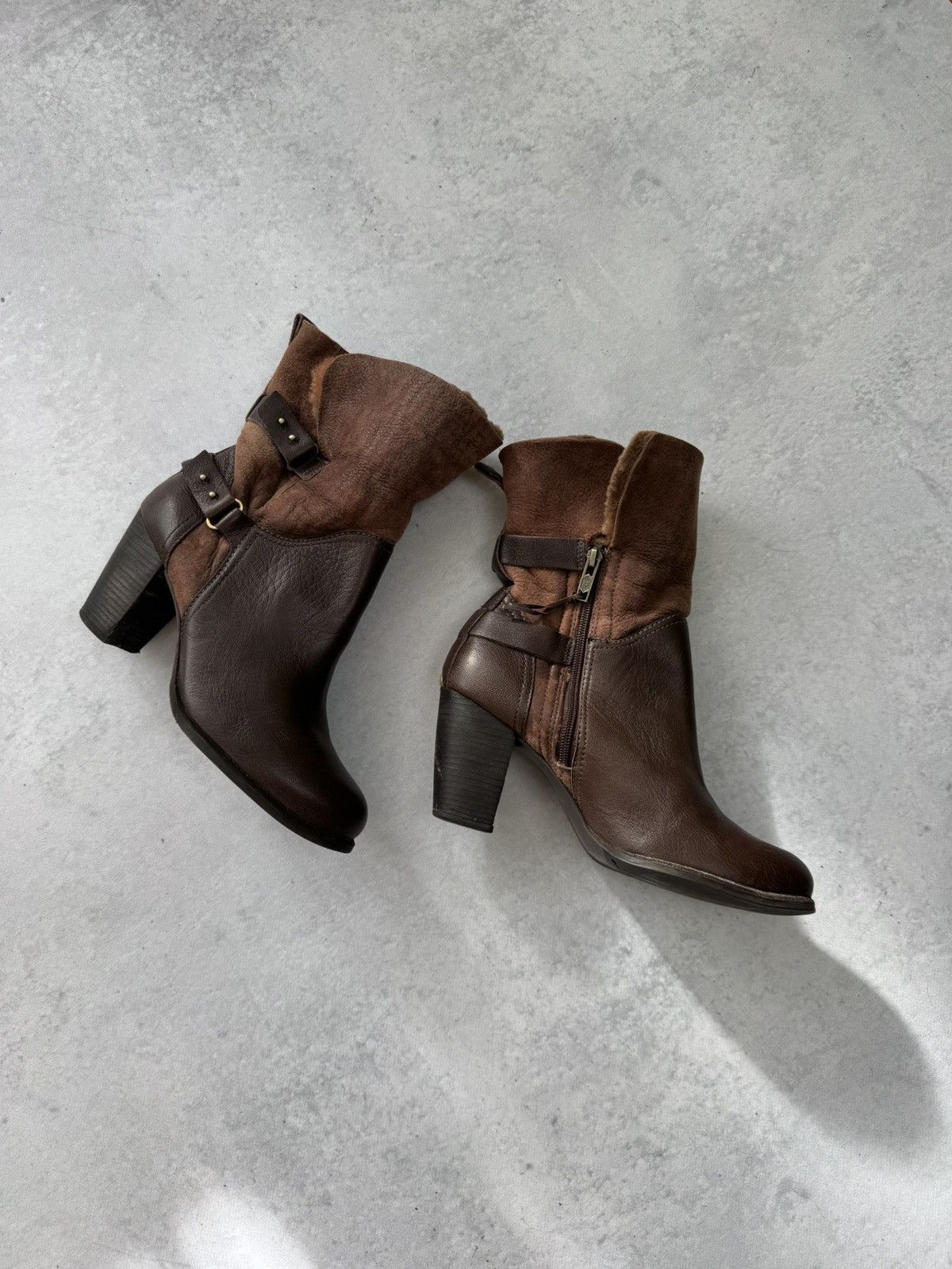 If Six Was Nine Vintage Italian AS 98 Rick Owens Style Leather Biker Boots Size US 9.5 / IT 39.5 - 3 Thumbnail