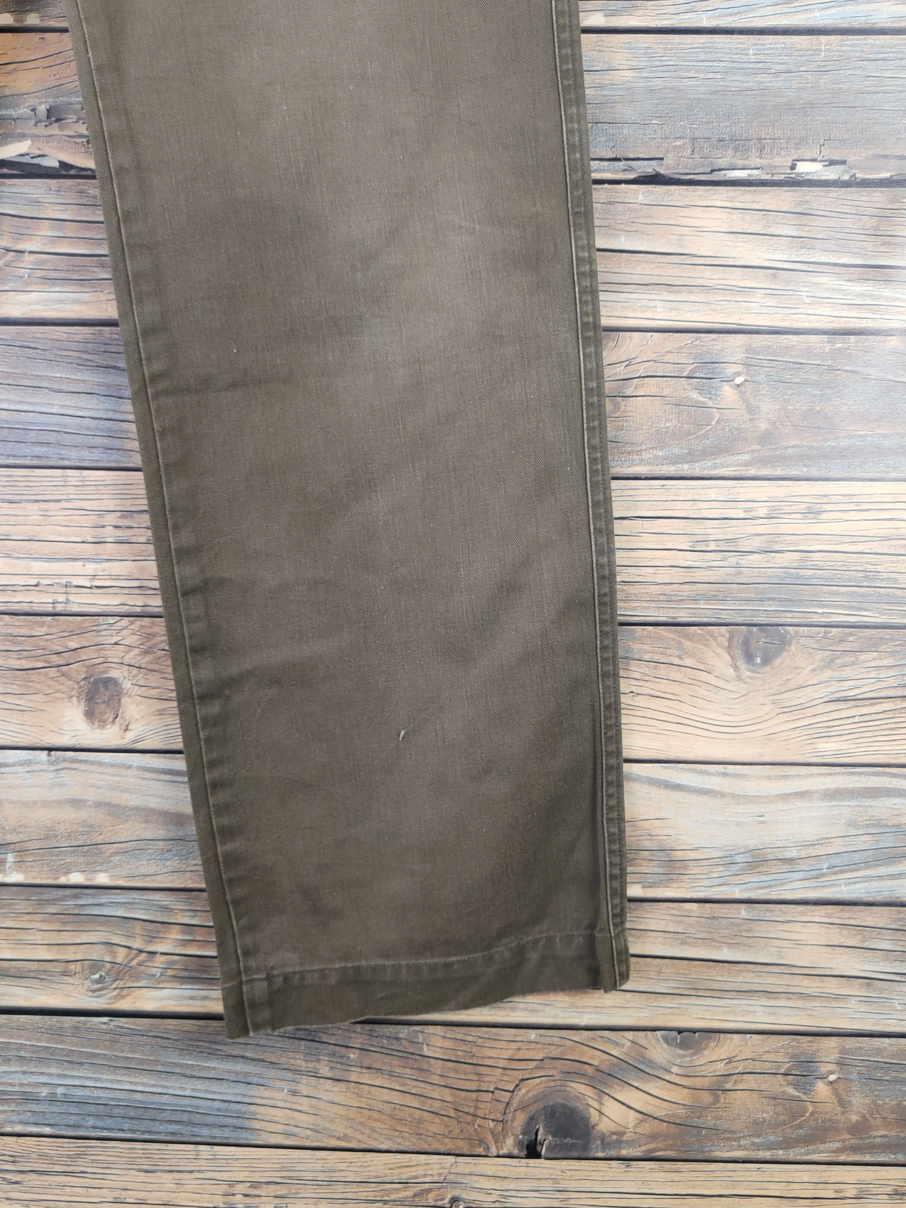 Japanese Brand DLL Tabloid News Olive Multipocket Tactical Cargo Pants #739 Size US 31 - 6 Thumbnail