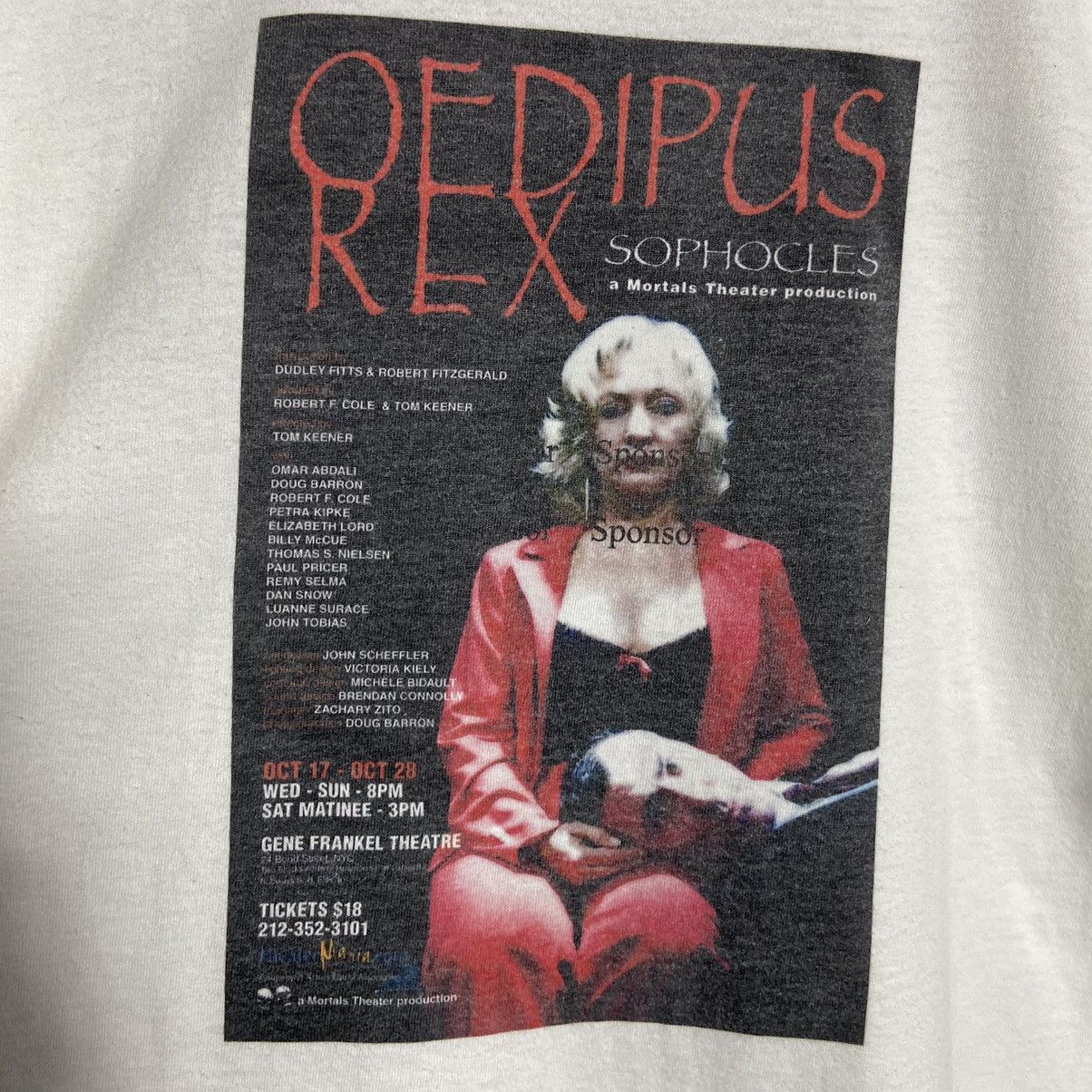 Vintage Vintage OEDIPUS REX Motals Theater T-Shirt Size US L / EU 52-54 / 3 - 3 Thumbnail